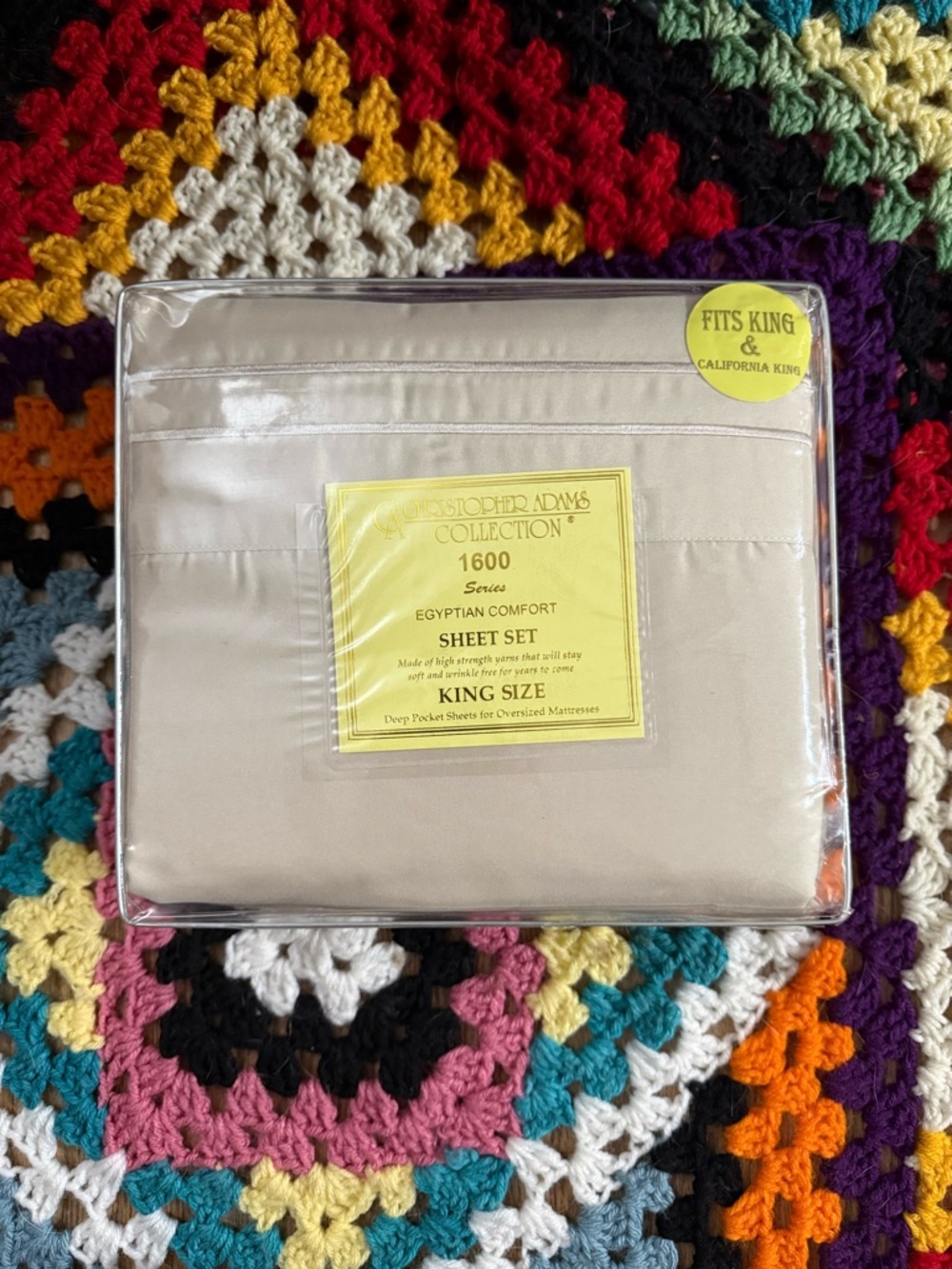 Christopher Adams Collection 1600 Series Egyptian Comfort King Sheet Set